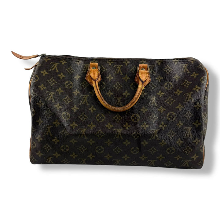 Louis Vuitton Vintage Brown Monogram Speedy 40 Handbag - Lux Central