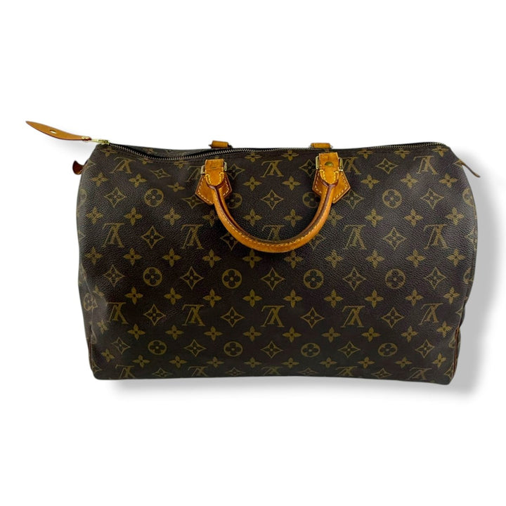 Louis Vuitton Vintage Brown Monogram Speedy 40 Handbag - Lux Central