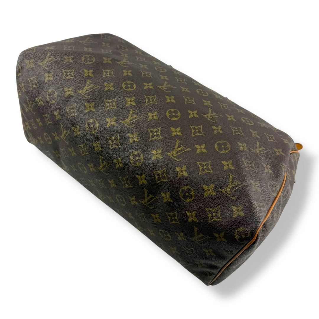 Louis Vuitton Vintage Brown Monogram Speedy 40 Handbag - Lux Central