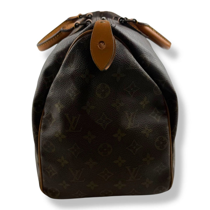 Louis Vuitton Vintage Brown Monogram Speedy 40 Handbag - Lux Central