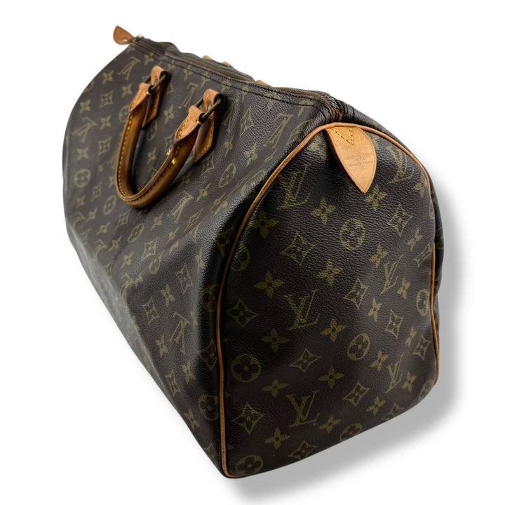 Louis Vuitton Vintage Brown Monogram Speedy 40 Handbag - Lux Central