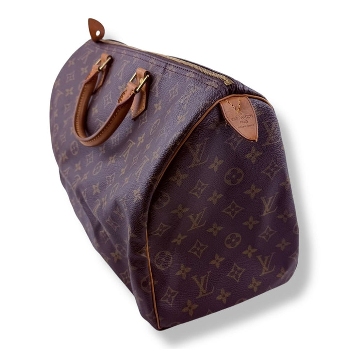 Louis Vuitton Vintage Brown Monogram Speedy 40 Handbag - Lux Central