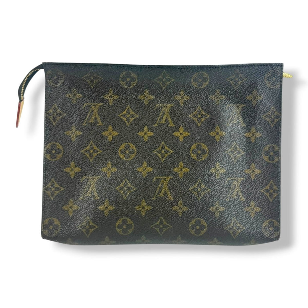 Louis Vuitton Vintage Brown Monogram Toiletry 26 Pouch - Lux Central