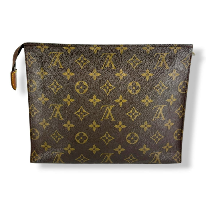 Louis Vuitton Vintage Brown Monogram Toiletry 26 Pouch - Lux Central