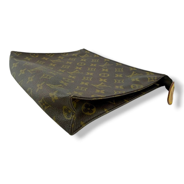 Louis Vuitton Vintage Brown Monogram Toiletry 26 Pouch - Lux Central