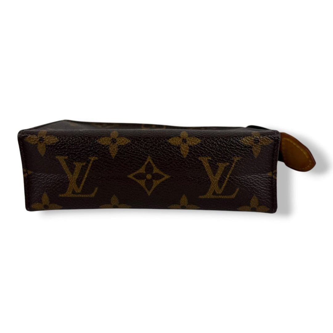 Louis Vuitton Vintage Brown Monogram Toiletry Pouch 15 Bag - Lux Central