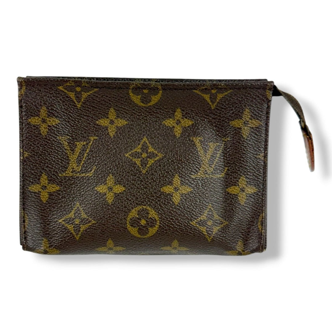 Louis Vuitton Vintage Brown Monogram Toiletry Pouch 15 Bag - Lux Central