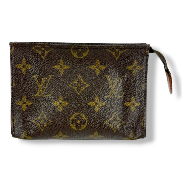 Louis Vuitton Vintage Brown Monogram Toiletry Pouch 15 Bag - Lux Central