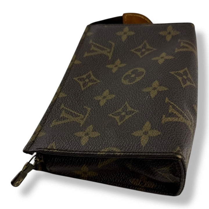 Louis Vuitton Vintage Brown Monogram Toiletry Pouch 15 Bag - Lux Central
