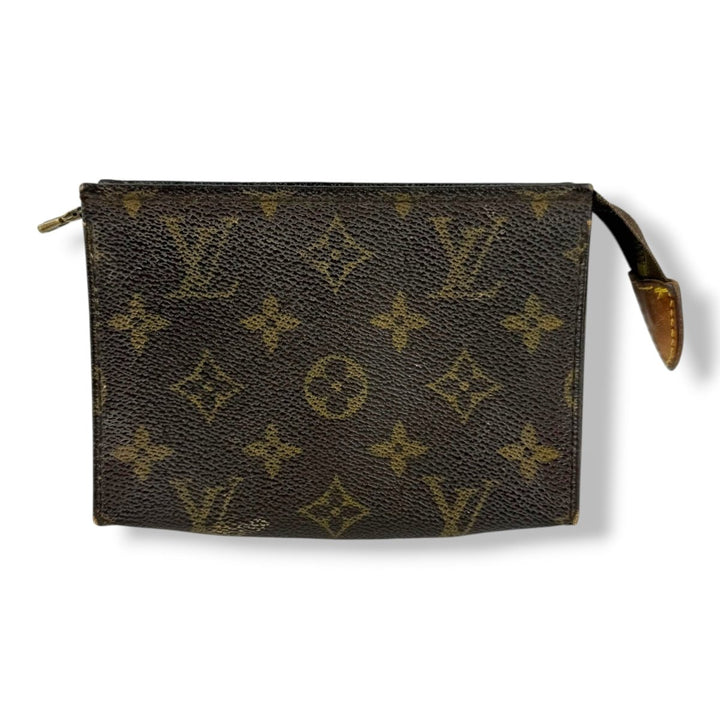 Louis Vuitton Vintage Brown Monogram Toiletry Pouch 15 Bag - Lux Central