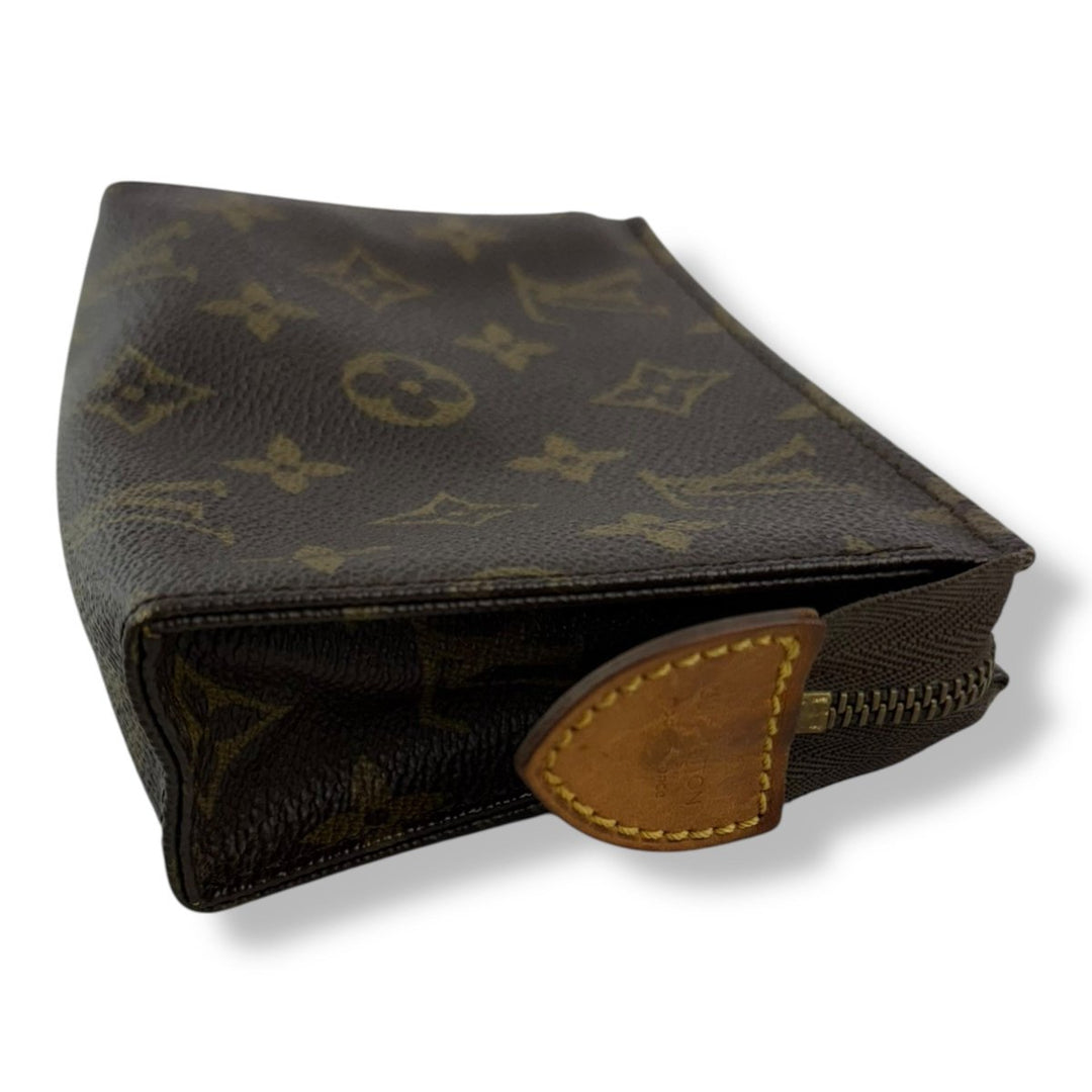 Louis Vuitton Vintage Brown Monogram Toiletry Pouch 15 Bag - Lux Central