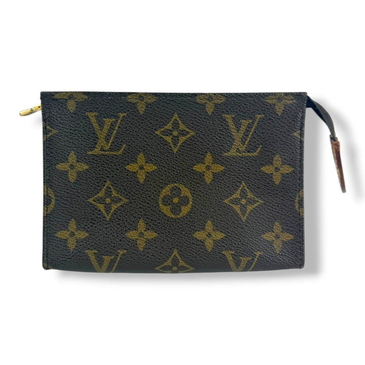 Louis Vuitton Vintage Brown Monogram Toiletry Pouch 15 Bag - Lux Central