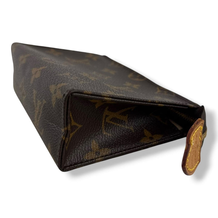 Louis Vuitton Vintage Brown Monogram Toiletry Pouch 15 Bag - Lux Central