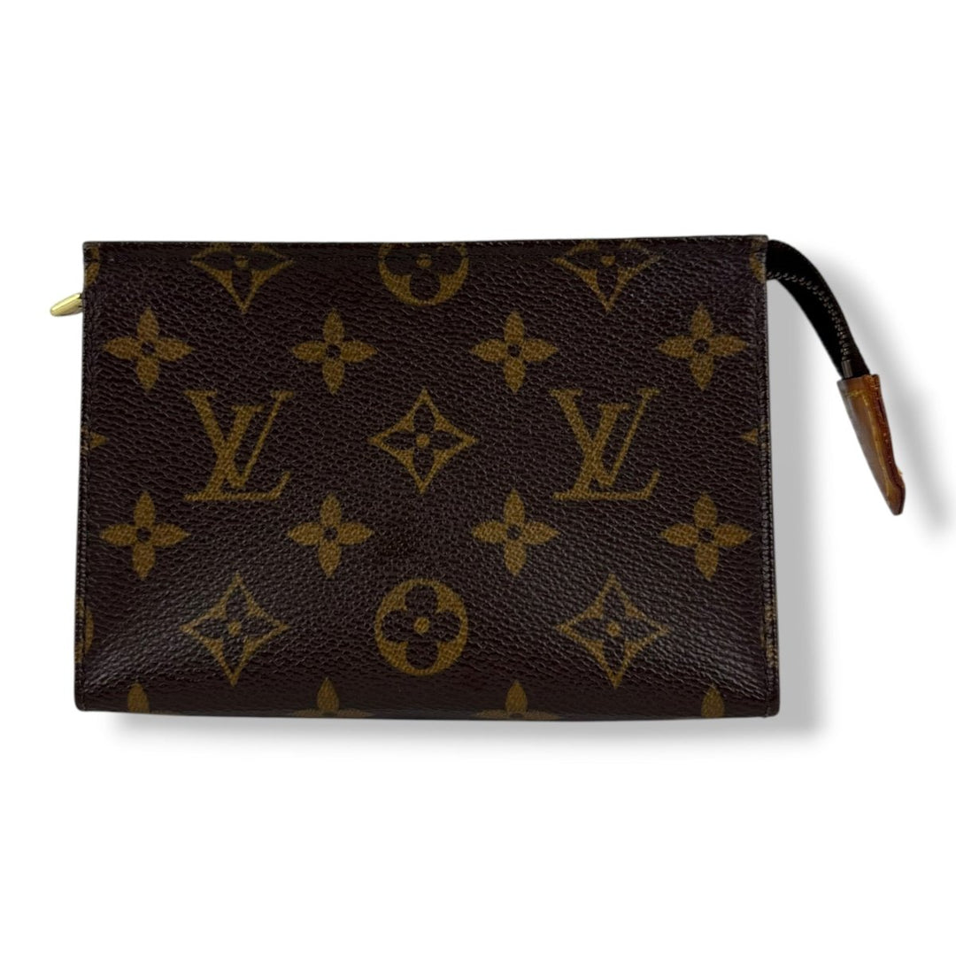 Louis Vuitton Vintage Brown Monogram Toiletry Pouch 15 Bag - Lux Central