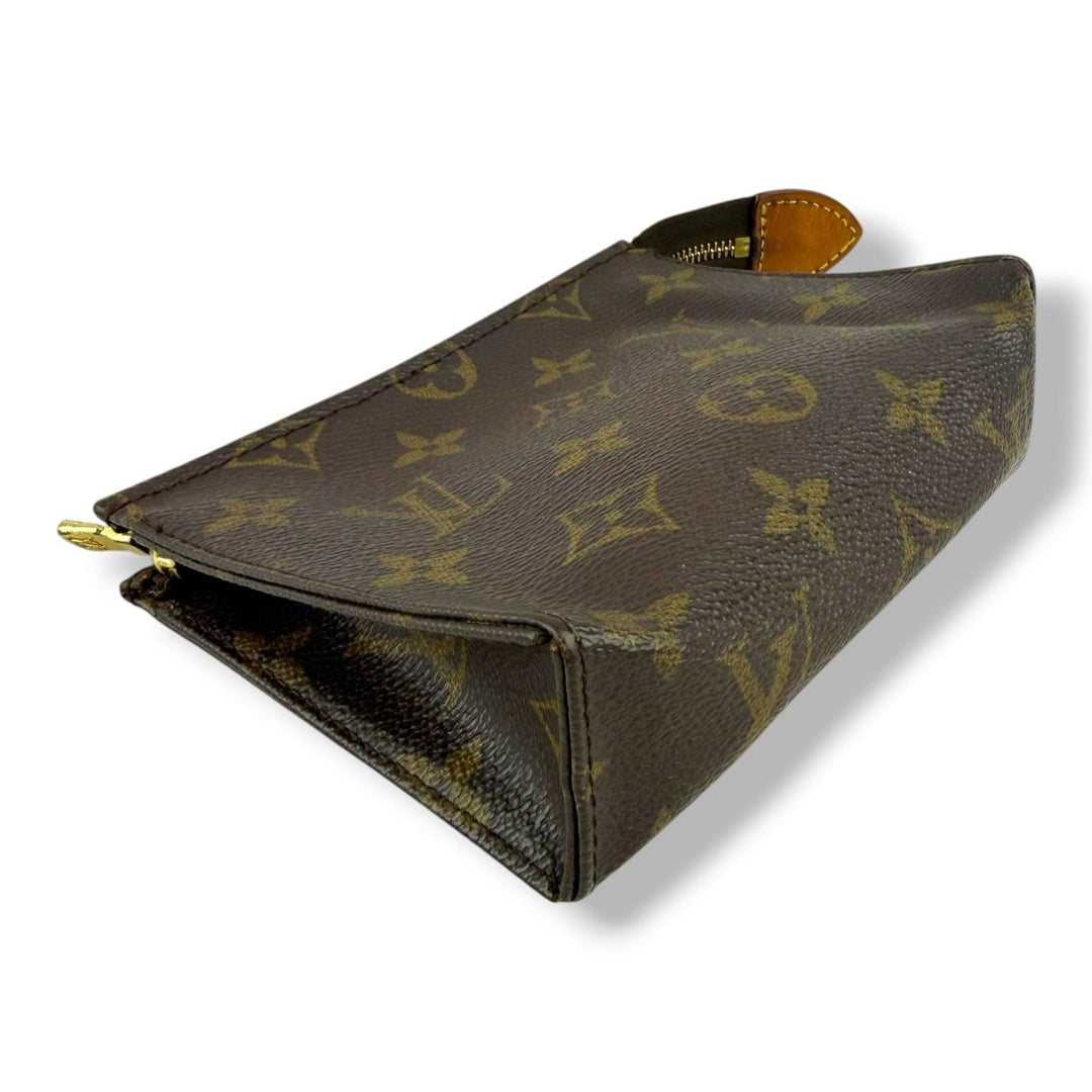 Louis Vuitton Vintage Brown Monogram Toiletry Pouch 15 Bag - Lux Central