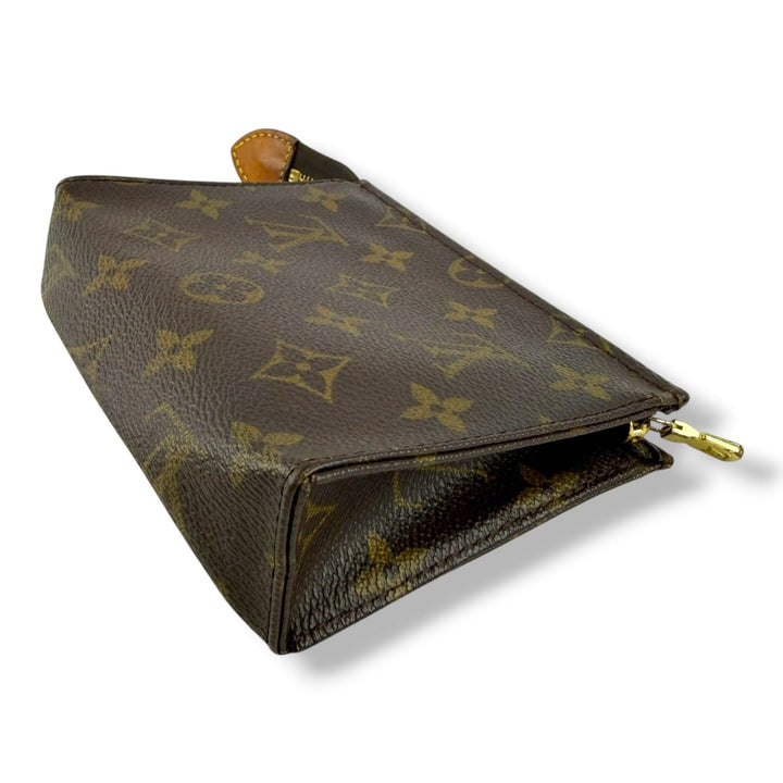 Louis Vuitton Vintage Brown Monogram Toiletry Pouch 15 Bag - Lux Central