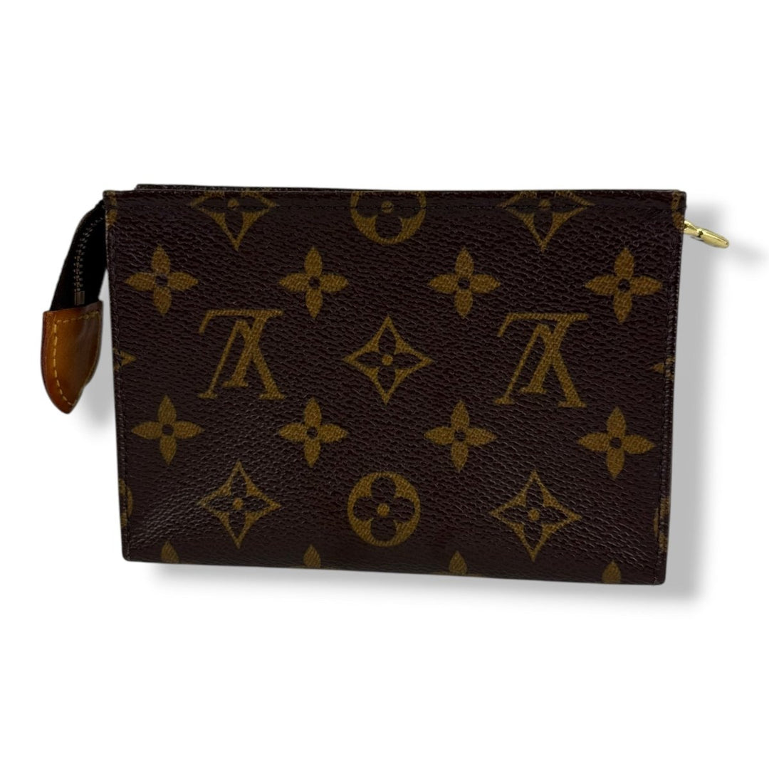 Louis Vuitton Vintage Brown Monogram Toiletry Pouch 15 Bag - Lux Central