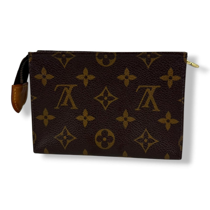 Louis Vuitton Vintage Brown Monogram Toiletry Pouch 15 Bag - Lux Central