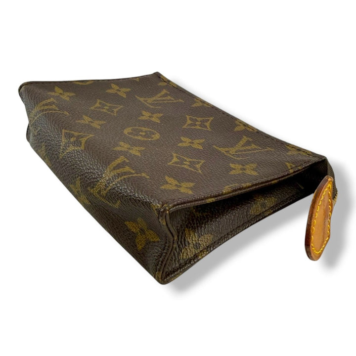 Louis Vuitton Vintage Brown Monogram Toiletry Pouch 15 Bag - Lux Central