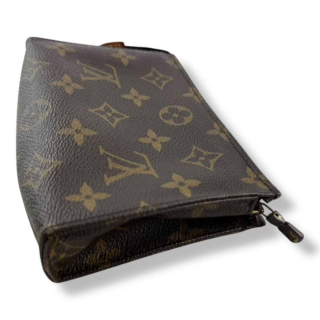 Louis Vuitton Vintage Brown Monogram Toiletry Pouch 15 Bag - Lux Central