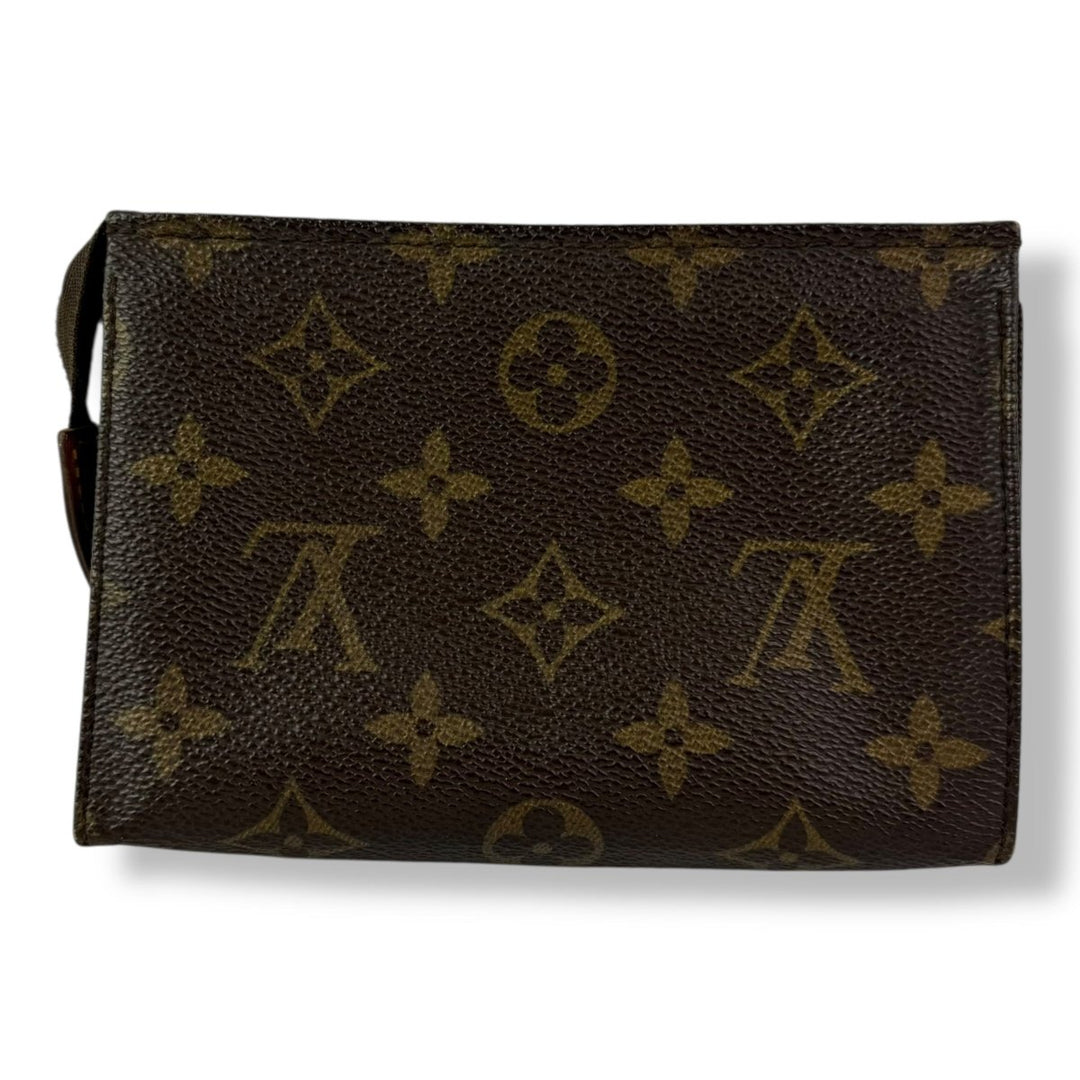 Louis Vuitton Vintage Brown Monogram Toiletry Pouch 15 Bag - Lux Central
