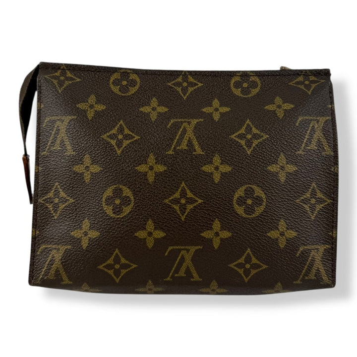 Louis Vuitton Vintage Brown Monogram Toiletry Pouch 19 Bag - Lux Central