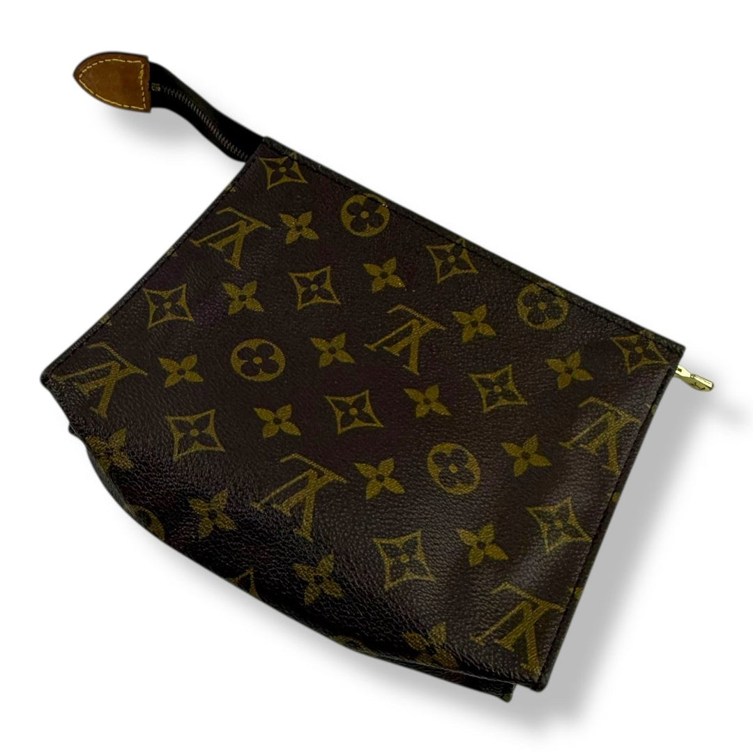 Louis Vuitton Vintage Brown Monogram Toiletry Pouch 19 Bag - Lux Central