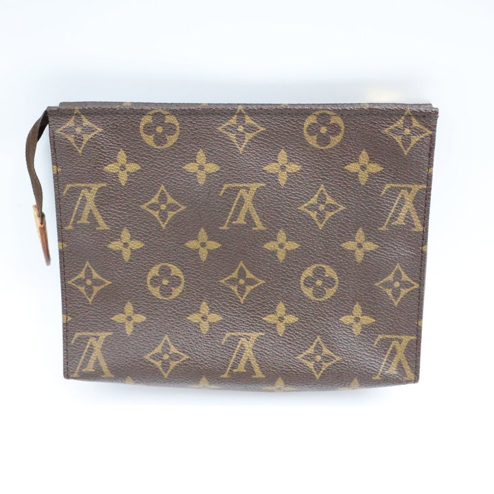Louis Vuitton Vintage Brown Monogram Toiletry Pouch 19 Bag - Lux Central