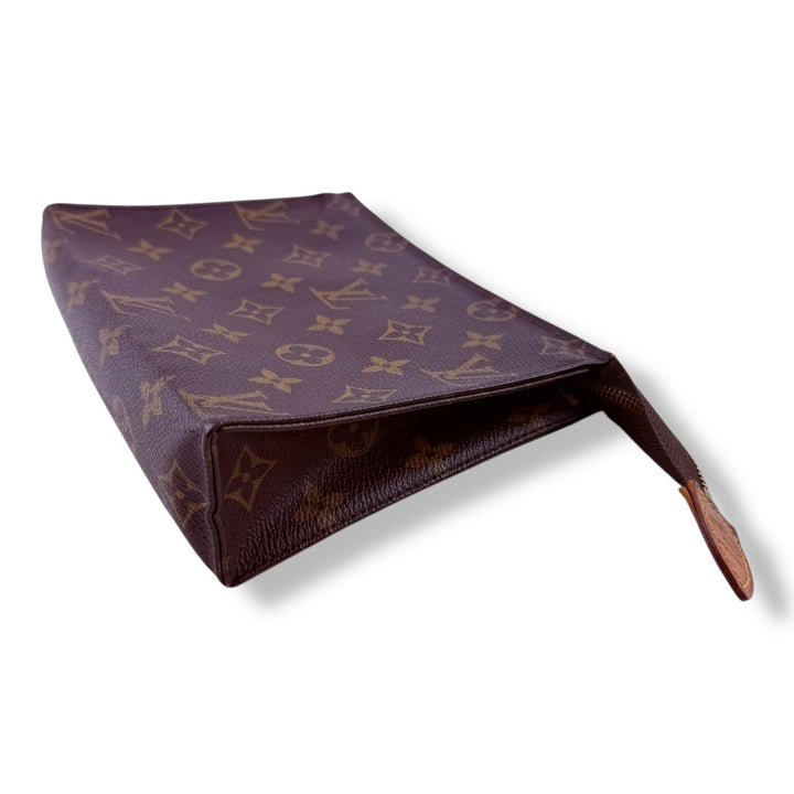 Louis Vuitton Vintage Brown Monogram Toiletry Pouch 19 Bag - Lux Central
