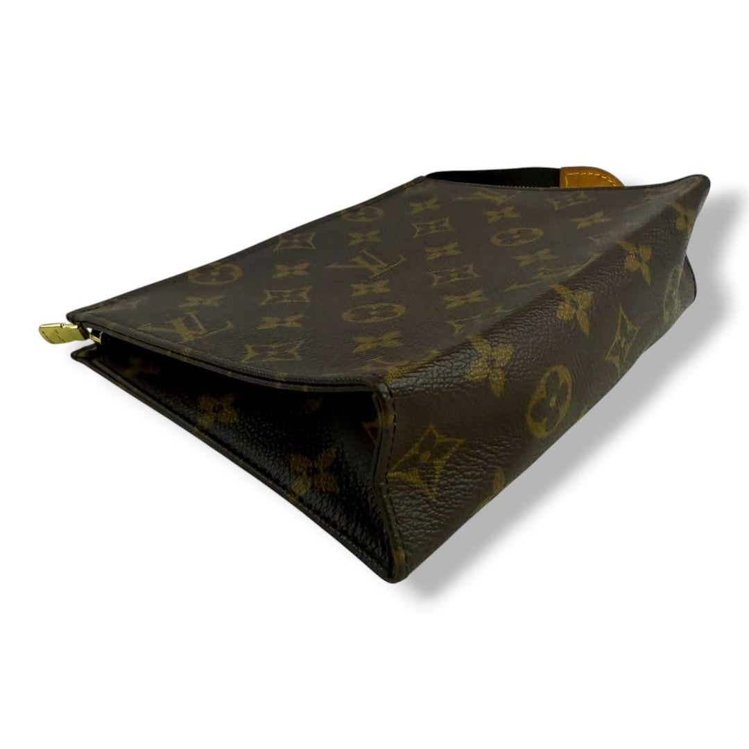 Louis Vuitton Vintage Brown Monogram Toiletry Pouch 19 Bag - Lux Central