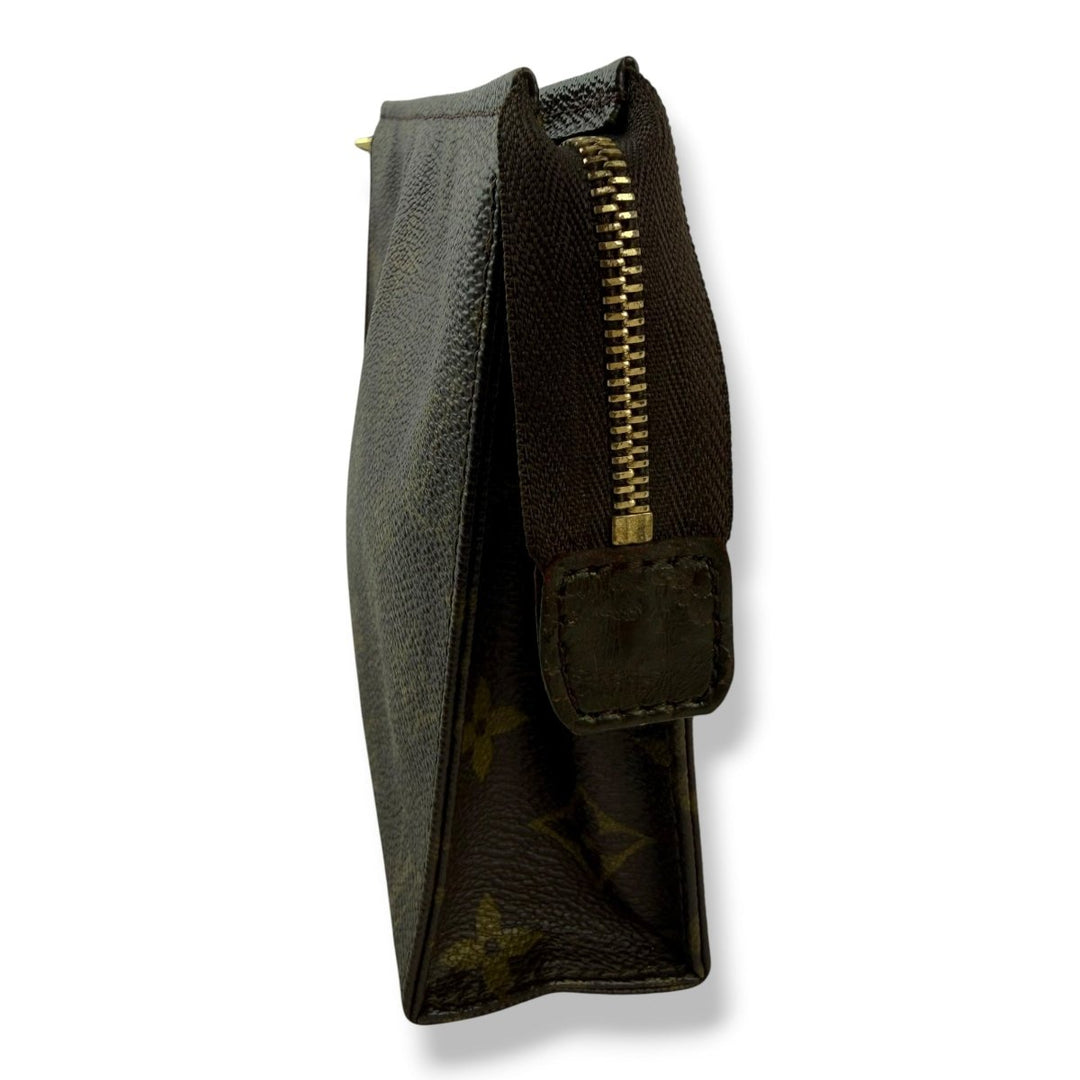Louis Vuitton Vintage Brown Monogram Toiletry Pouch 19 Bag - Lux Central