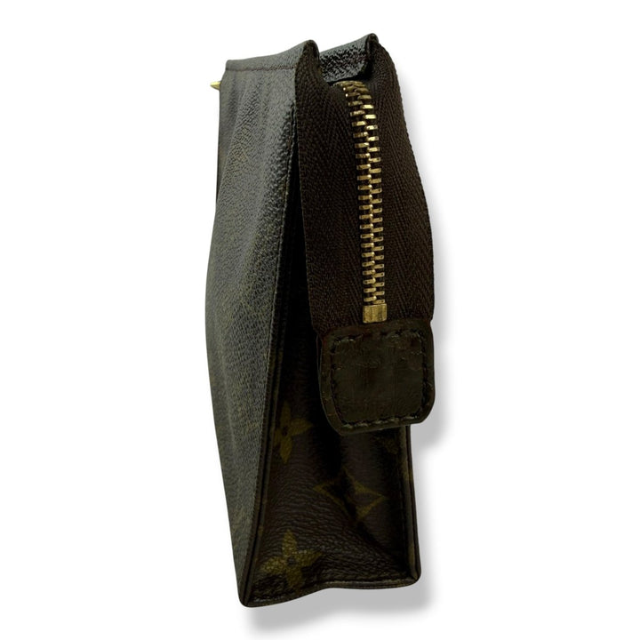 Louis Vuitton Vintage Brown Monogram Toiletry Pouch 19 Bag - Lux Central