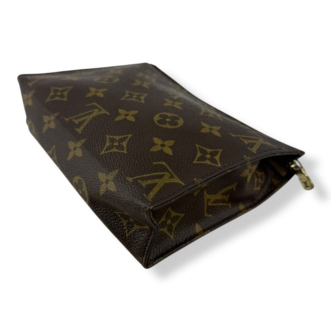 Louis Vuitton Vintage Brown Monogram Toiletry Pouch 19 Bag - Lux Central