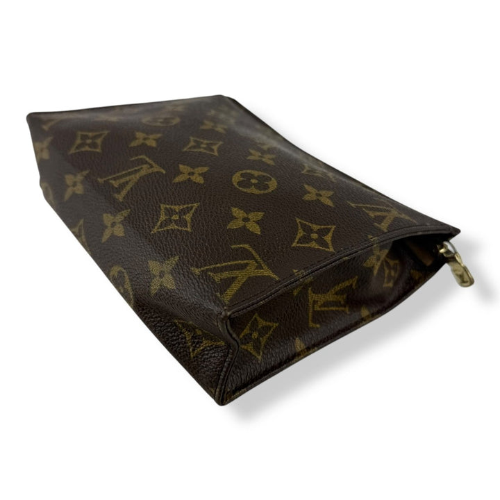 Louis Vuitton Vintage Brown Monogram Toiletry Pouch 19 Bag - Lux Central