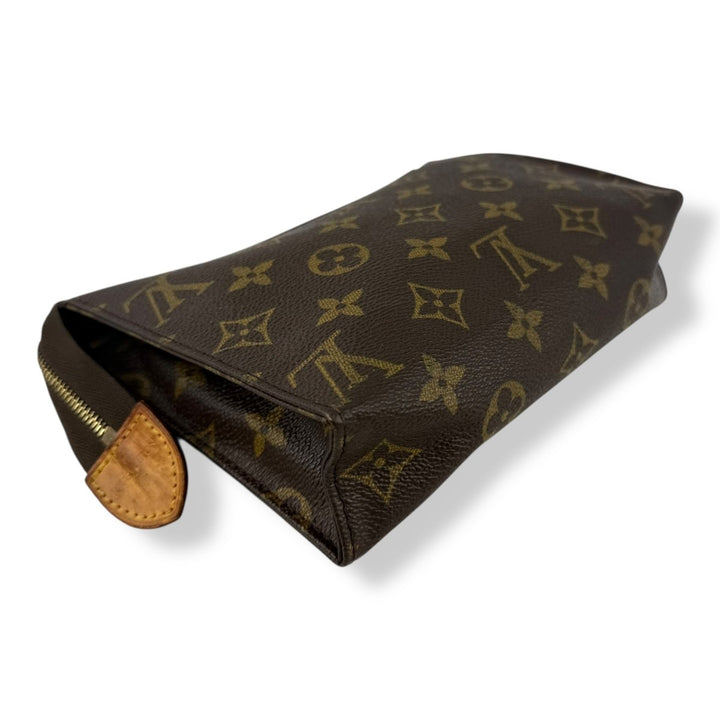 Louis Vuitton Vintage Brown Monogram Toiletry Pouch 19 Bag - Lux Central