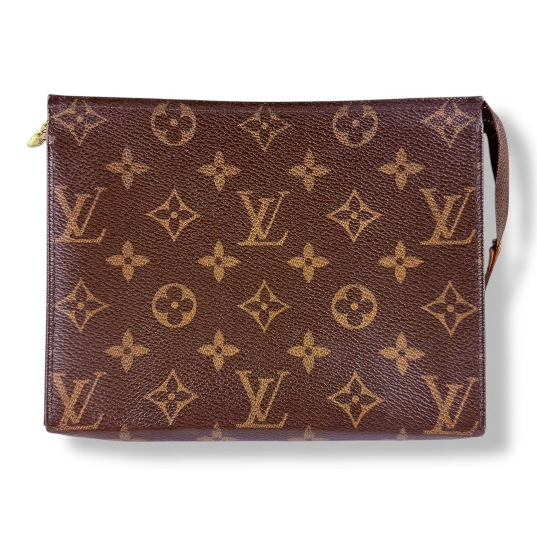 Louis Vuitton Vintage Brown Monogram Toiletry Pouch 19 Bag - Lux Central