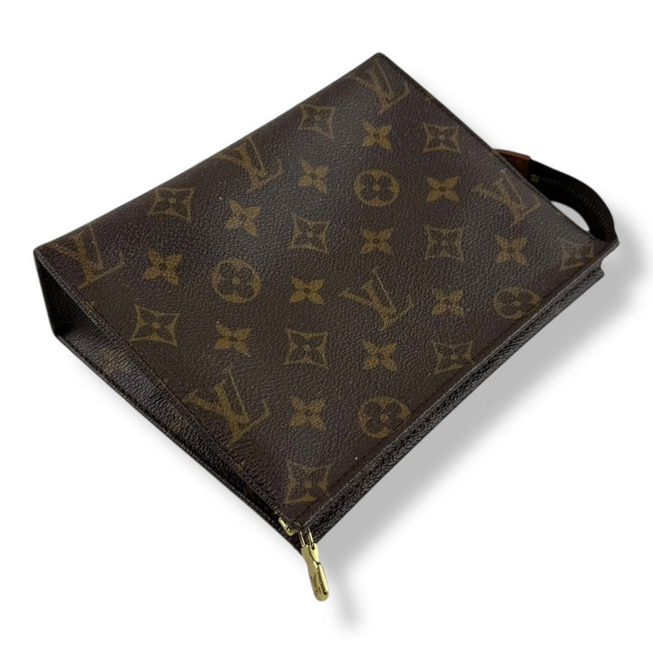Louis Vuitton Vintage Brown Monogram Toiletry Pouch 19 Bag - Lux Central