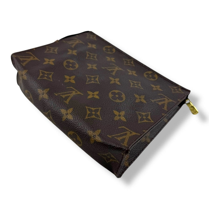 Louis Vuitton Vintage Brown Monogram Toiletry Pouch 19 Bag - Lux Central