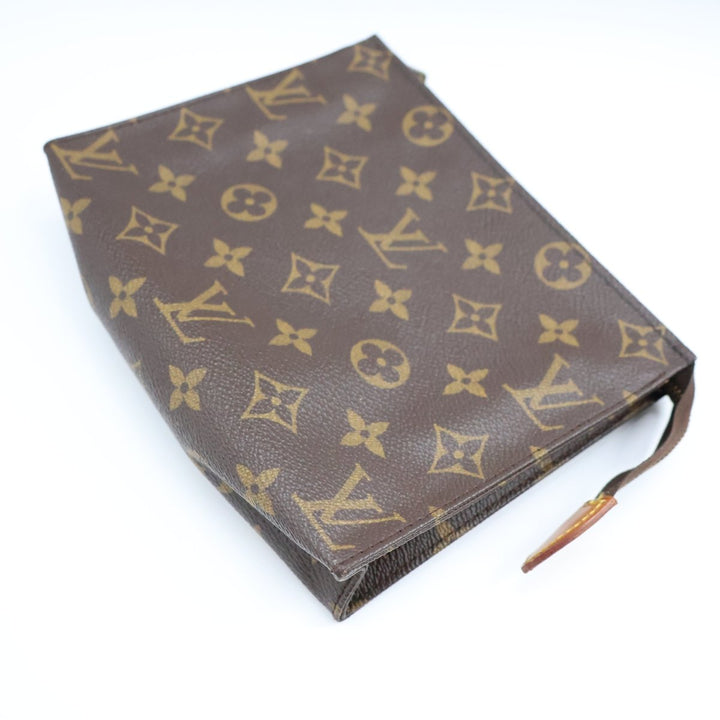 Louis Vuitton Vintage Brown Monogram Toiletry Pouch 19 Bag - Lux Central