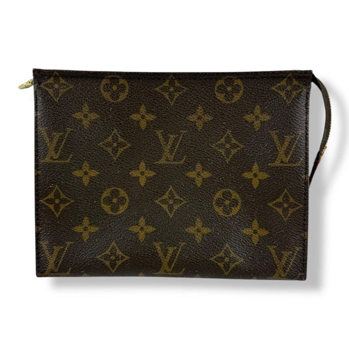 Louis Vuitton Vintage Brown Monogram Toiletry Pouch 19 Bag - Lux Central