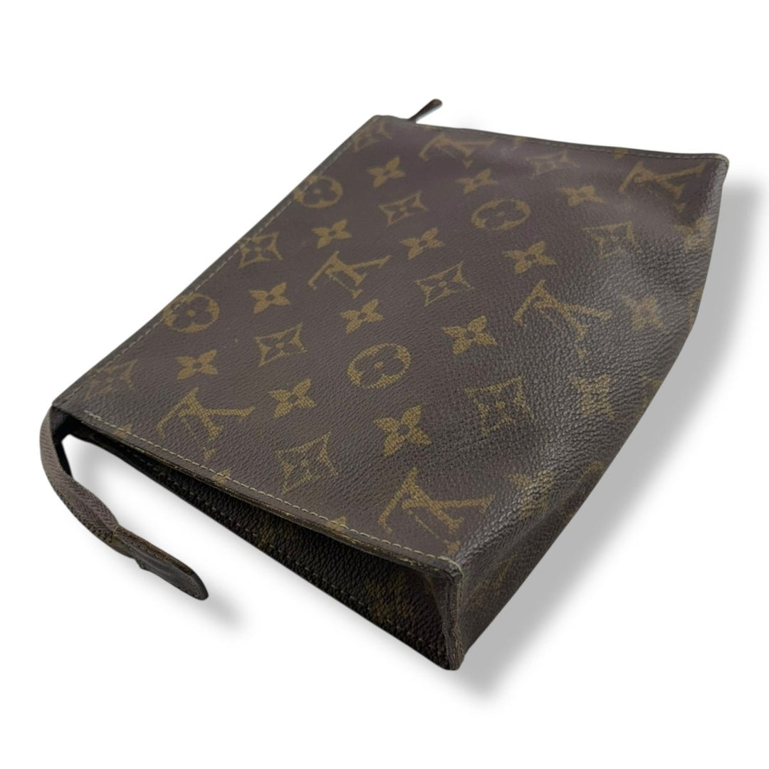Louis Vuitton Vintage Brown Monogram Toiletry Pouch 19 Bag - Lux Central
