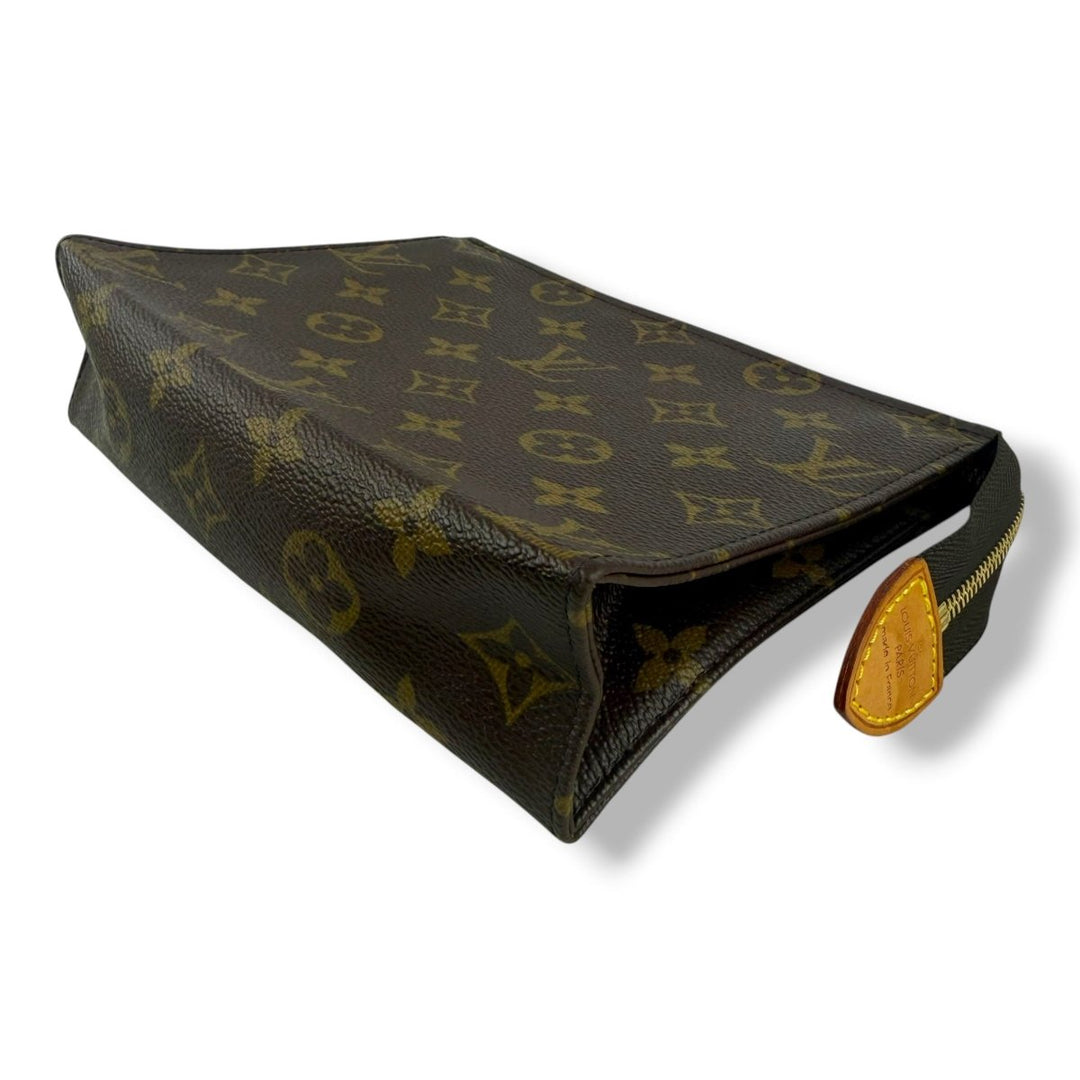 Louis Vuitton Vintage Brown Monogram Toiletry Pouch 19 Bag - Lux Central