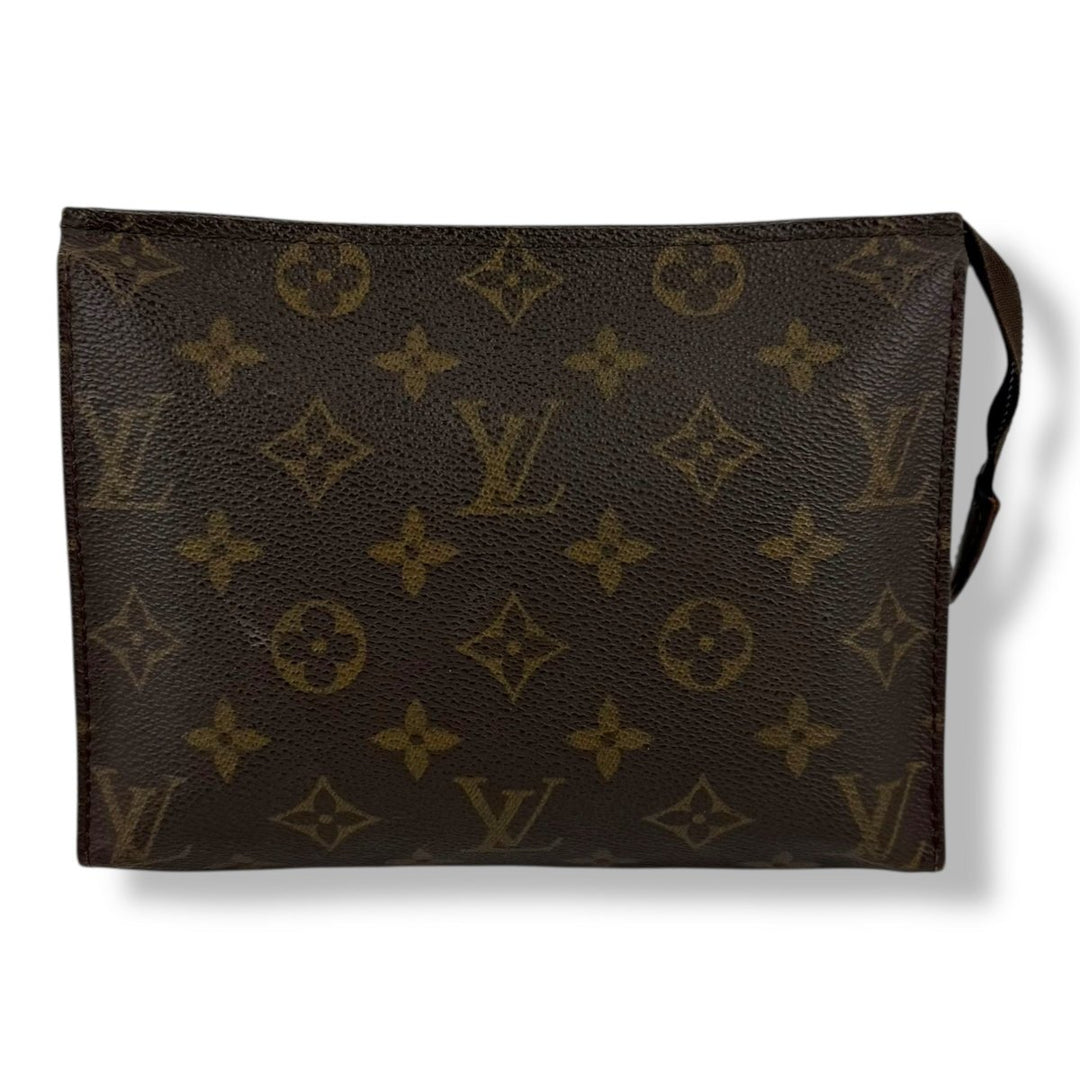 Louis Vuitton Vintage Brown Monogram Toiletry Pouch 19 Bag - Lux Central
