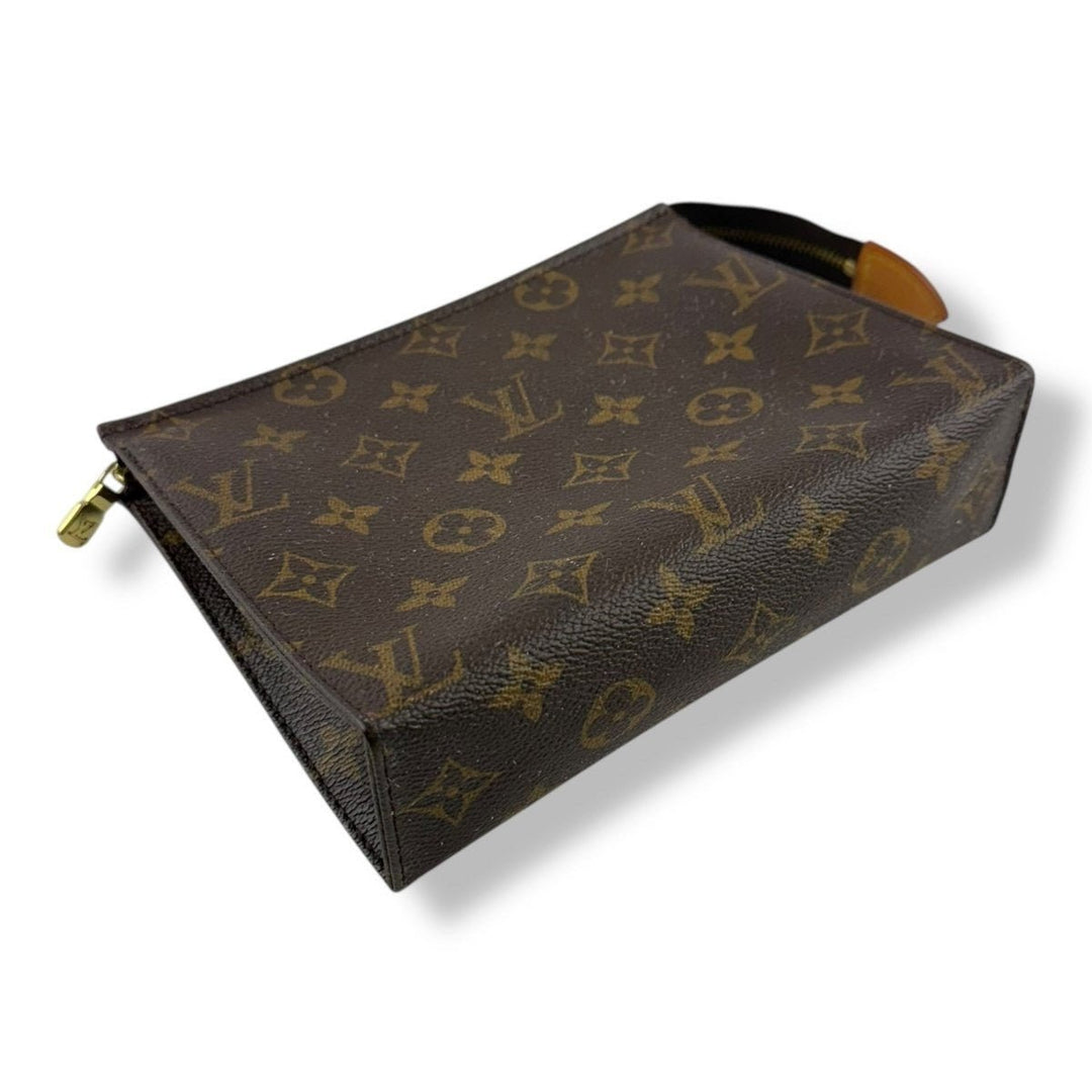 Louis Vuitton Vintage Brown Monogram Toiletry Pouch 19 Bag - Lux Central