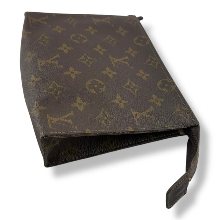 Louis Vuitton Vintage Brown Monogram Toiletry Pouch 19 Bag - Lux Central
