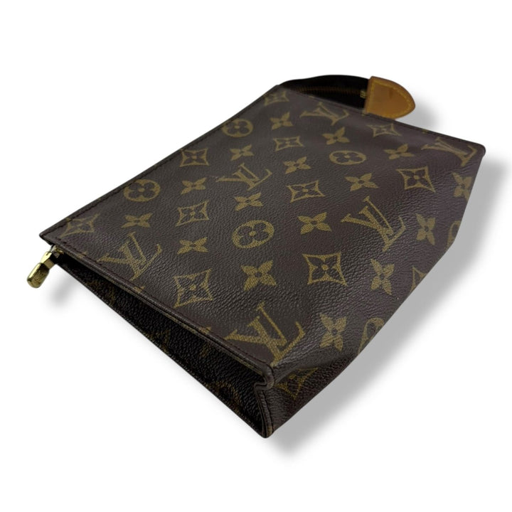 Louis Vuitton Vintage Brown Monogram Toiletry Pouch 19 Bag - Lux Central