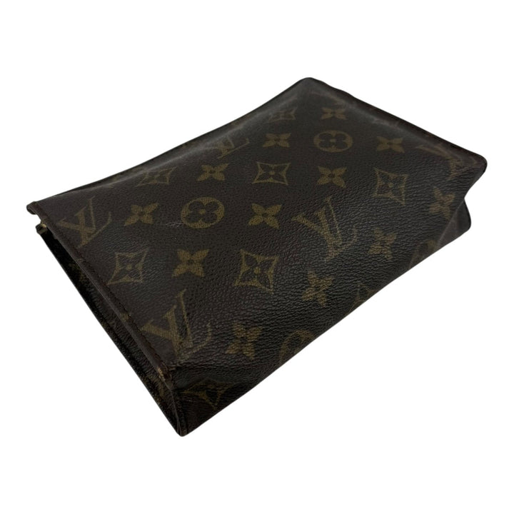 Louis Vuitton Vintage Brown Monogram Toiletry Pouch 19 Bag - Lux Central