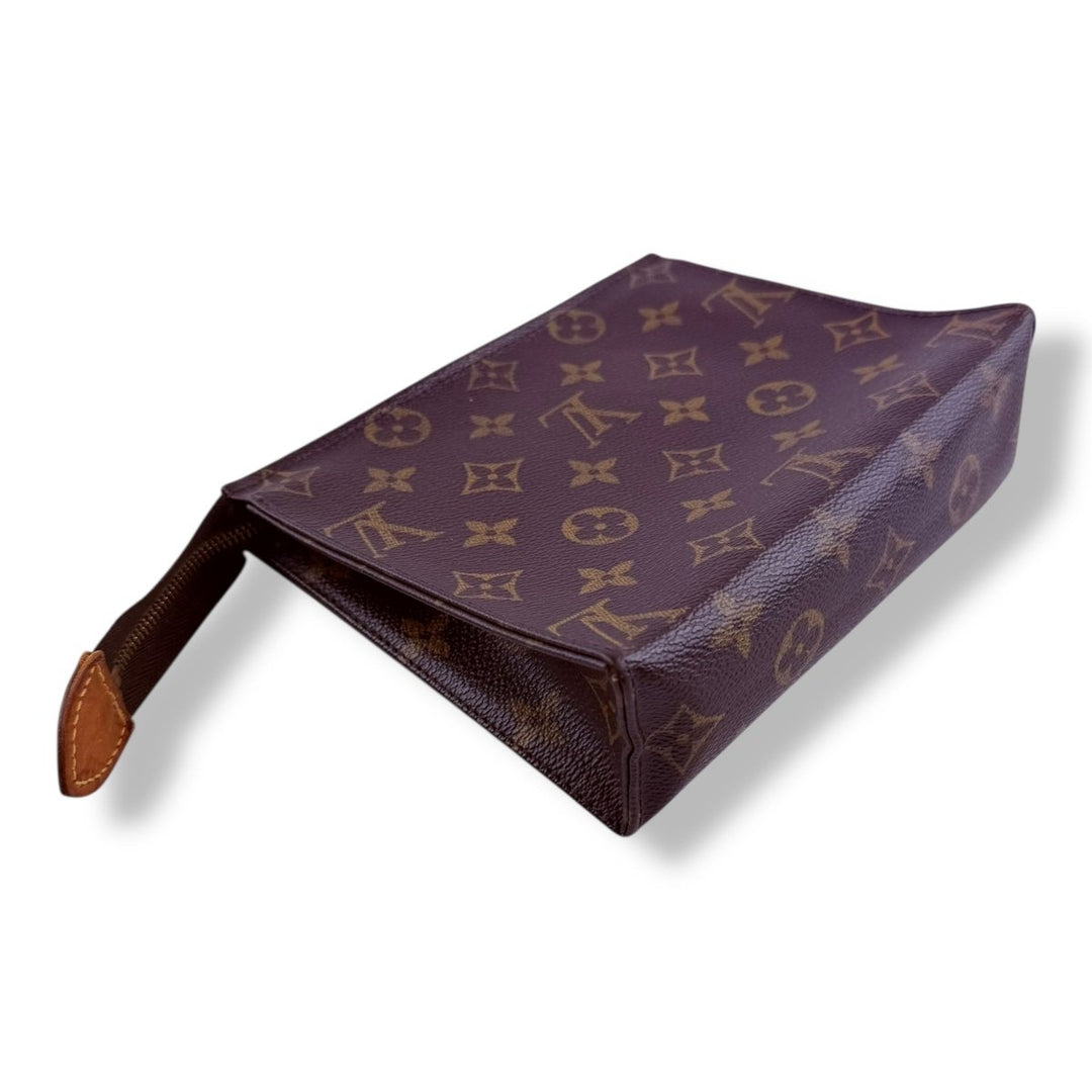 Louis Vuitton Vintage Brown Monogram Toiletry Pouch 19 Bag - Lux Central