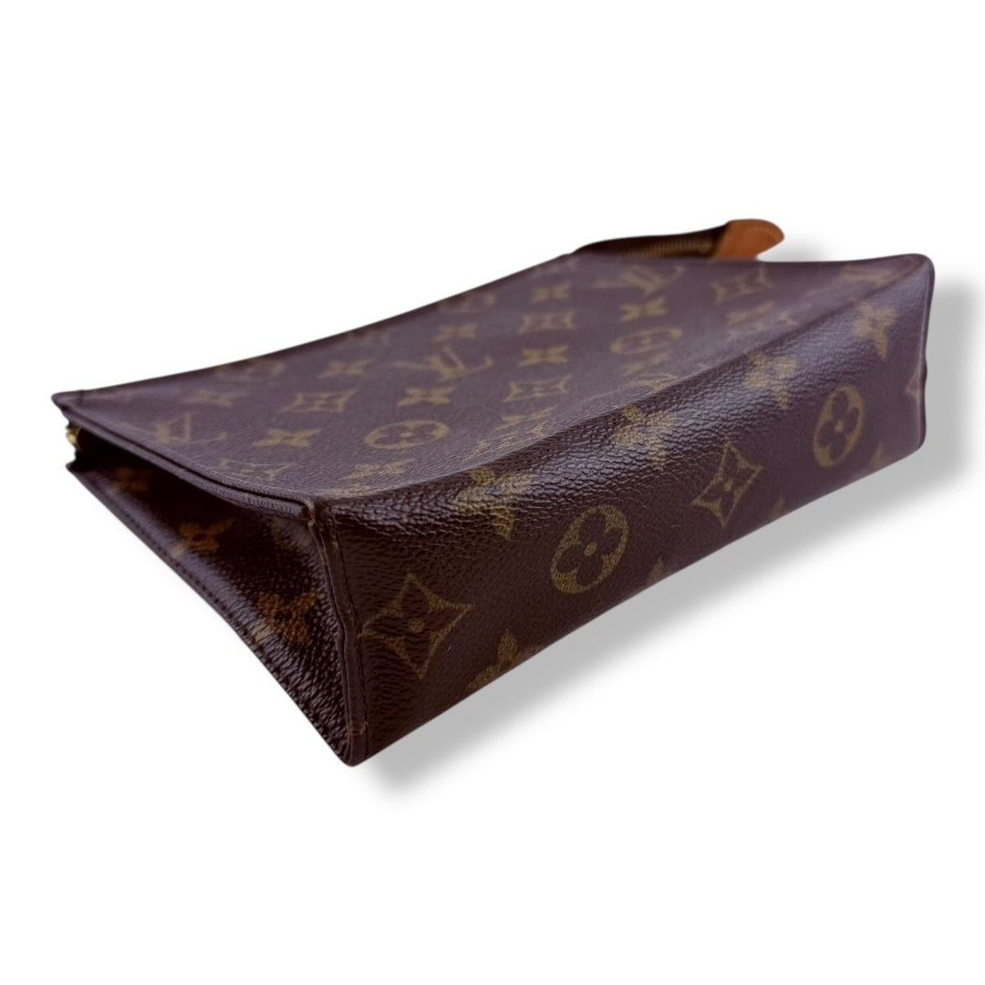 Louis Vuitton Vintage Brown Monogram Toiletry Pouch 19 Bag - Lux Central