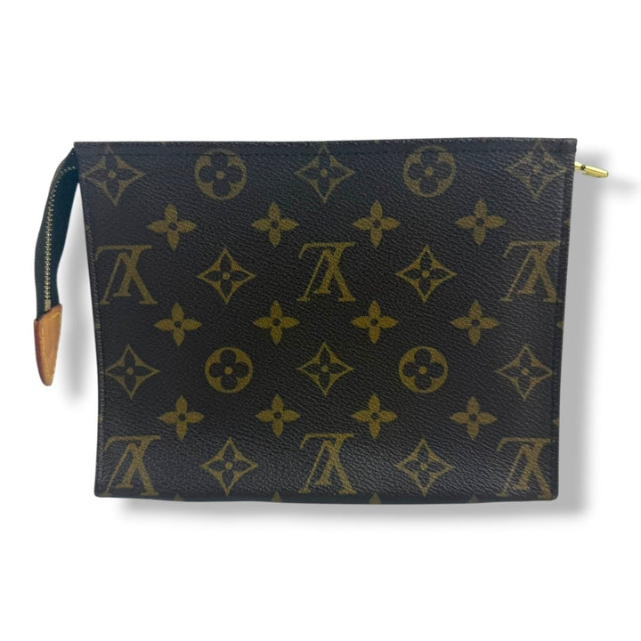 Louis Vuitton Vintage Brown Monogram Toiletry Pouch 19 Bag - Lux Central
